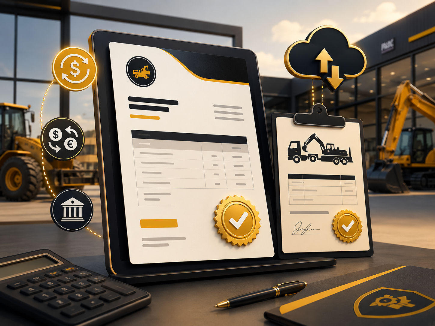 Invoice list with buyer, status and date columns